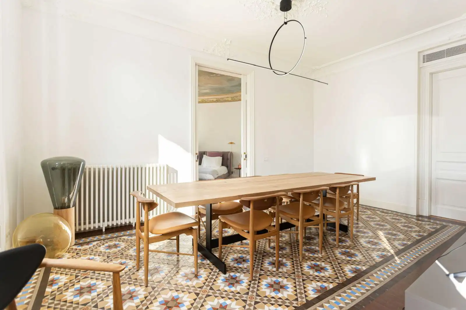 Esszimmer von Wohnung zur Miete in Barcelona mit Klimaanlage, Heizung und Terrasse