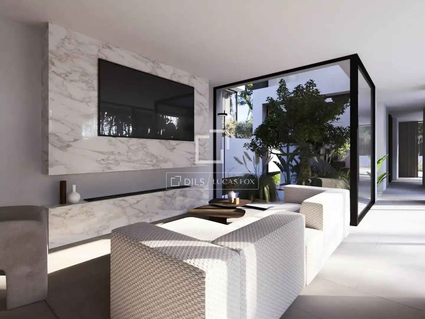 Sala de estar de Casa o chalet en venta en Majadahonda con Aire acondicionado, Jardín privado y Piscina