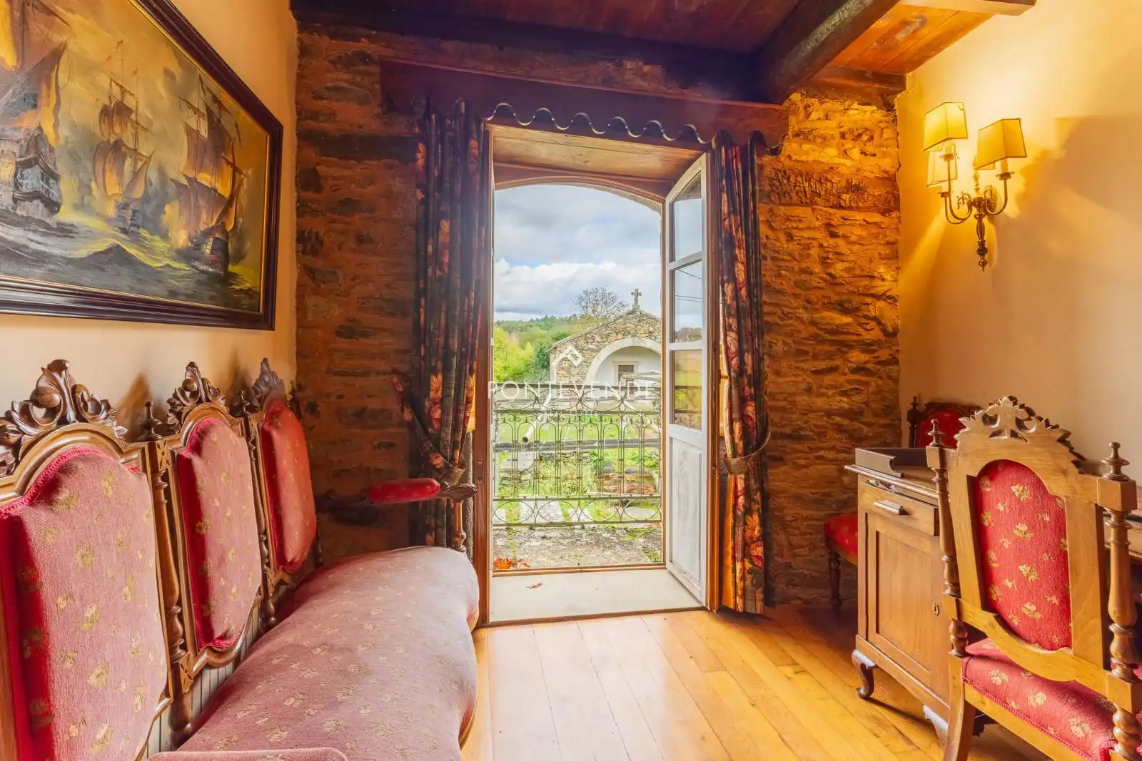 Habitación de Casa o chalet en venta en Santiso con Calefacción, Jardín privado y Terraza
