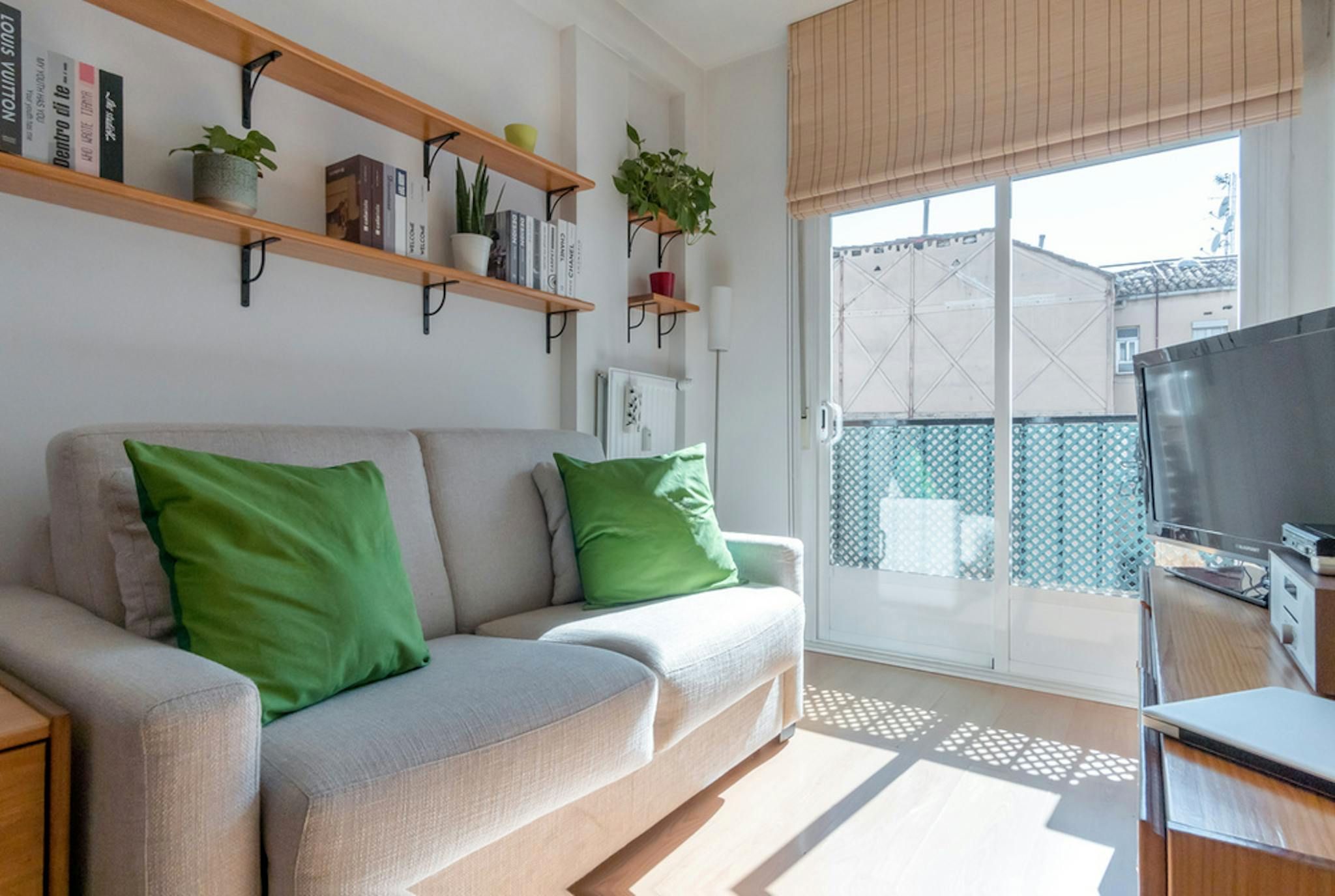 Balcony of Flat to rent in  Madrid Capital  with Air Conditioner, Heating and Furnished