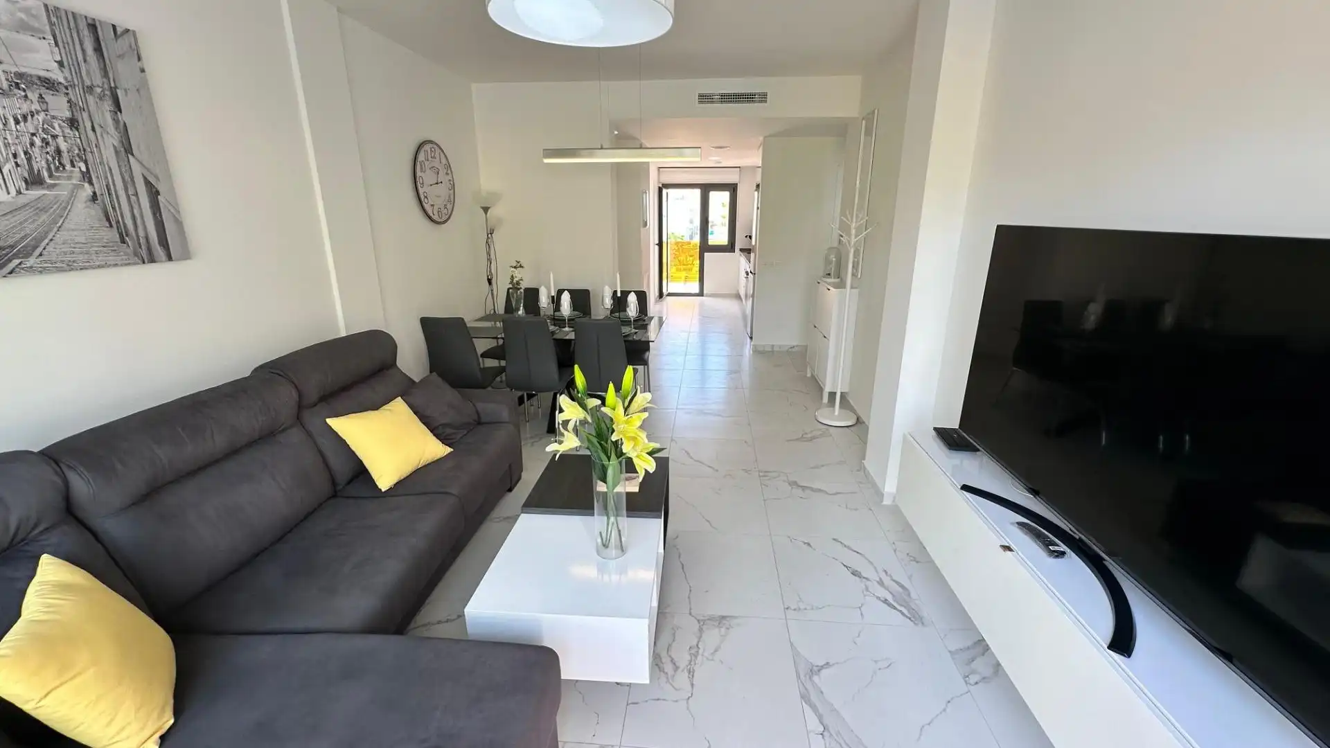 Sala d'estar de Àtic en venda en Finestrat amb Aire condicionat, Calefacció i Terrassa