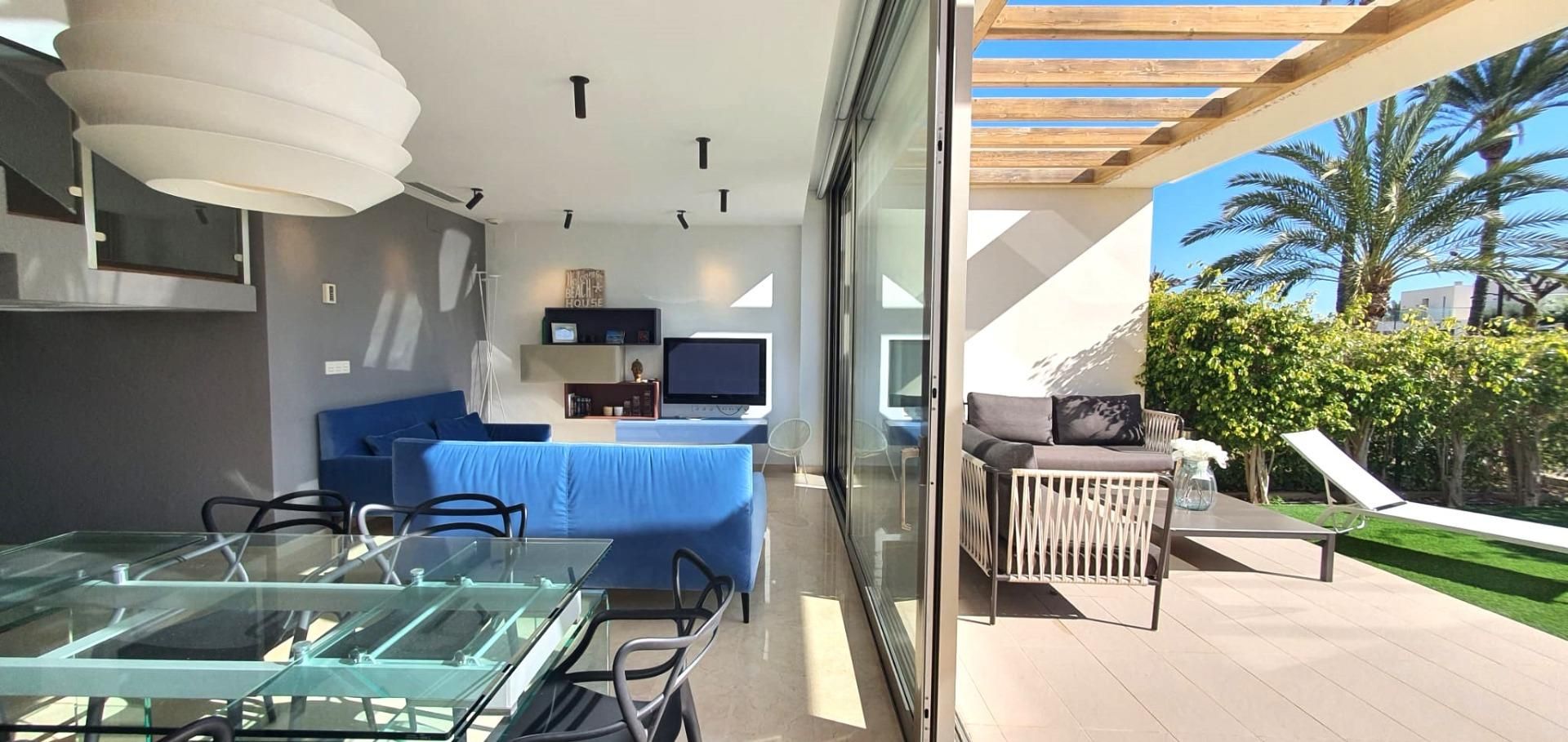 Terrassa de Casa o xalet en venda en Villajoyosa / La Vila Joiosa amb Aire condicionat, Calefacció i Jardí privat