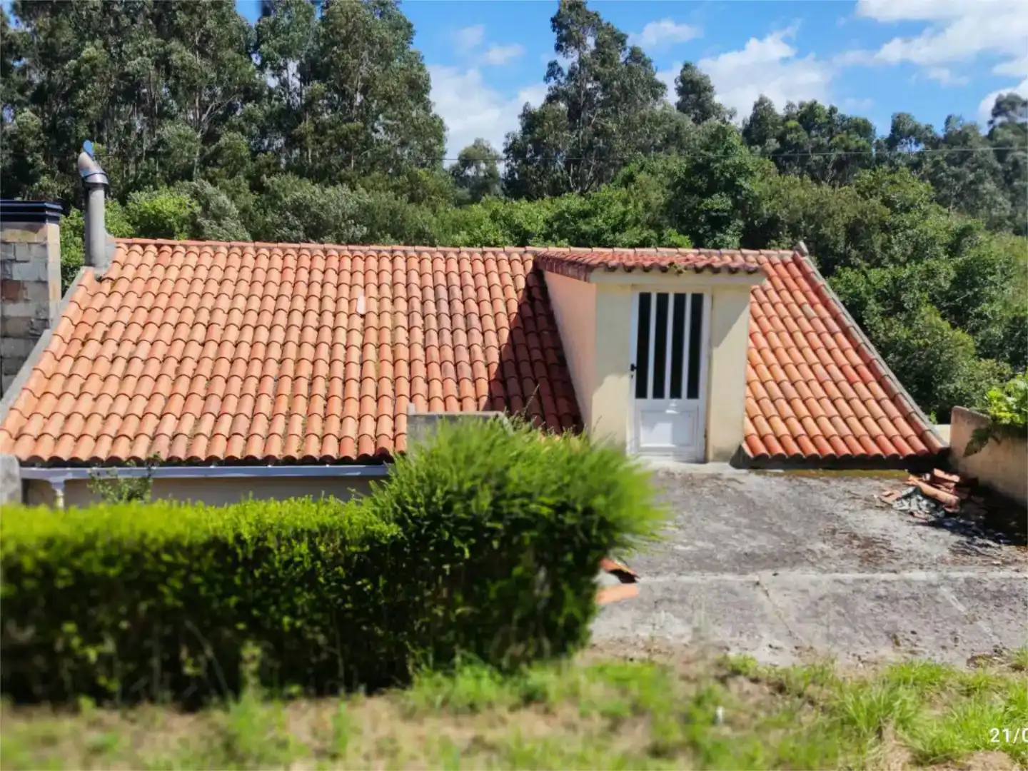 Vista exterior de Casa o chalet en venta en Ponteceso con Balcón