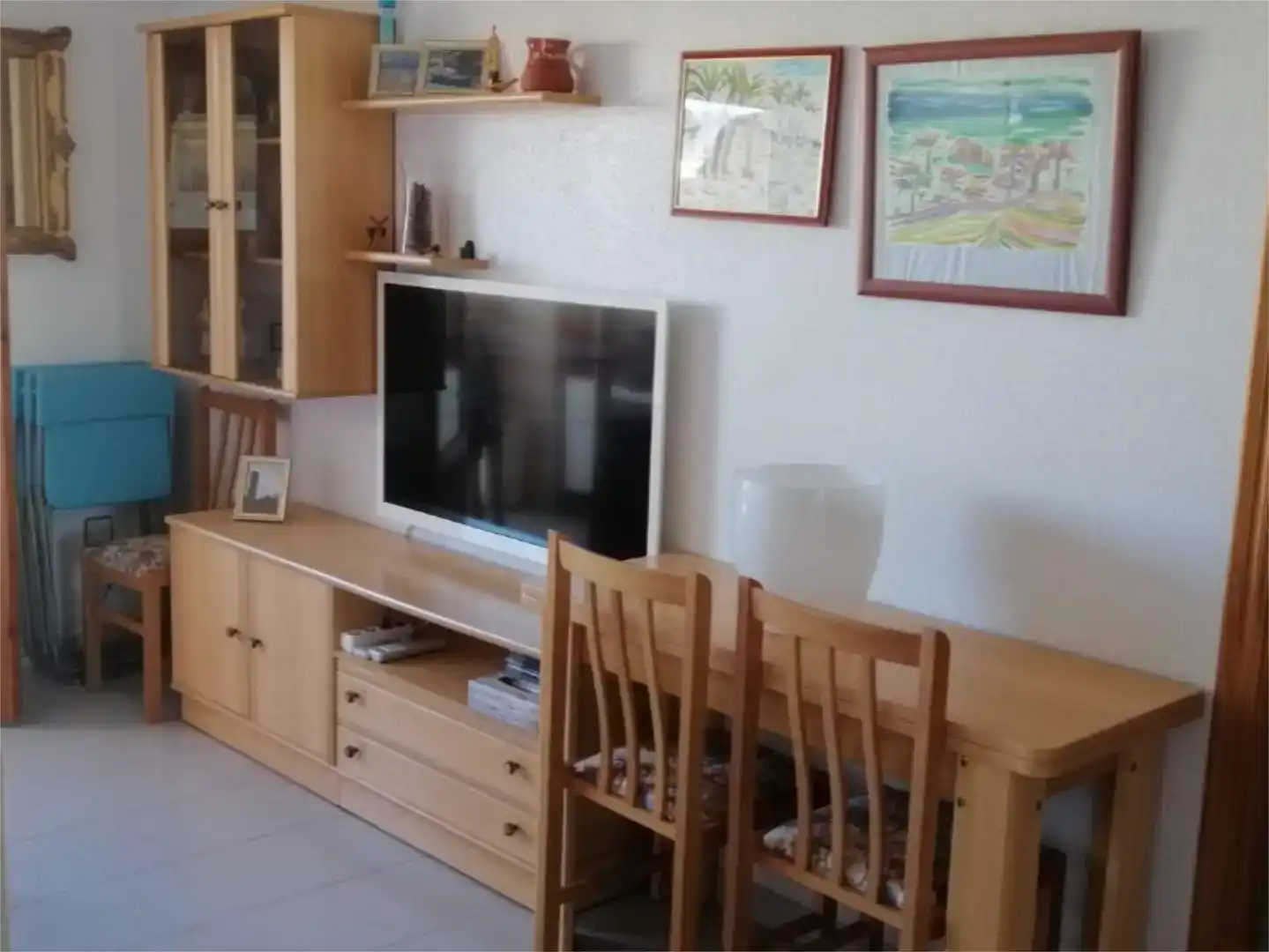 Living room of Flat for rent in Mazarrón  with Air Conditioner, Storage room and Furnished