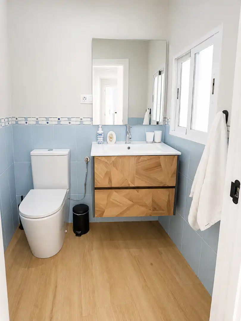 Badezimmer von Haus oder Chalet zur Miete in Águilas mit Klimaanlage, Heizung und Terrasse