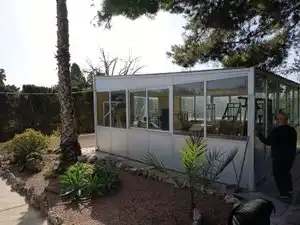 Vista exterior de Finca rústica en venda en Mutxamel amb Aire condicionat, Jardí privat i Terrassa