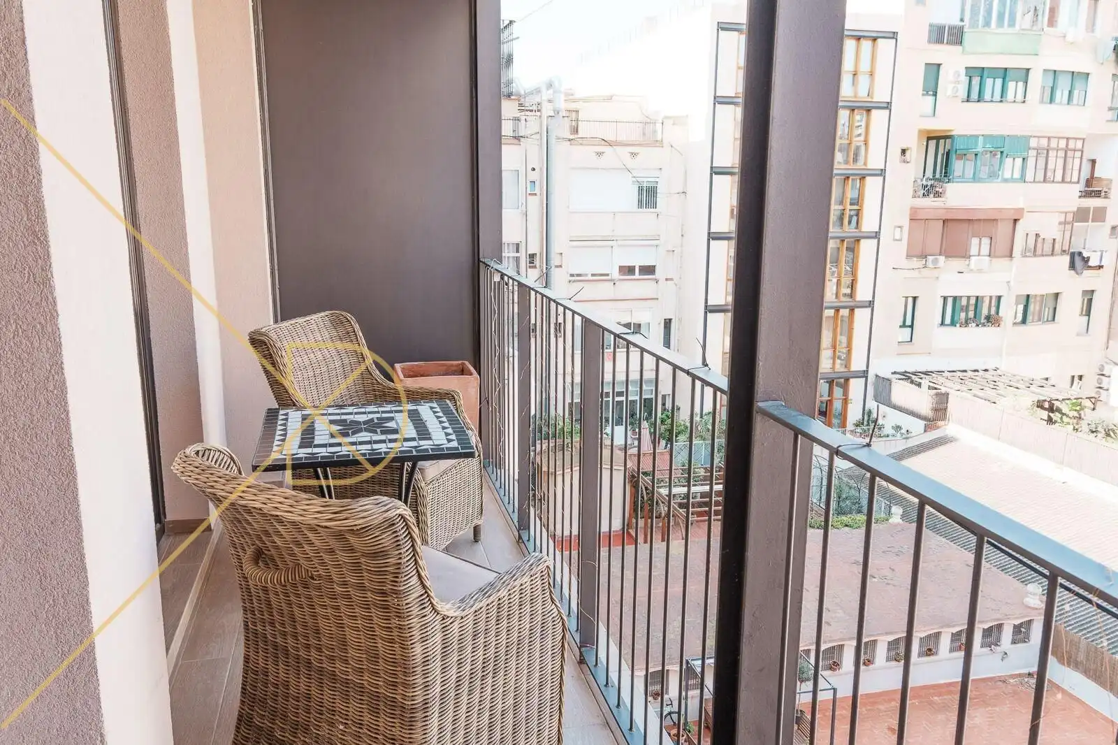 Terrasse von Dachboden zum Verkauf in Barcelona mit Klimaanlage, Heizung und Parkett