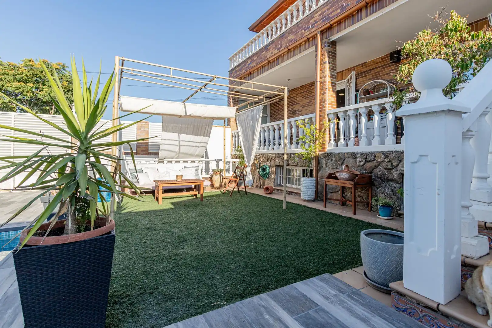 Terraza de Casa o chalet en venta en Madrid con Aire acondicionado, Calefacción y Jardín privado