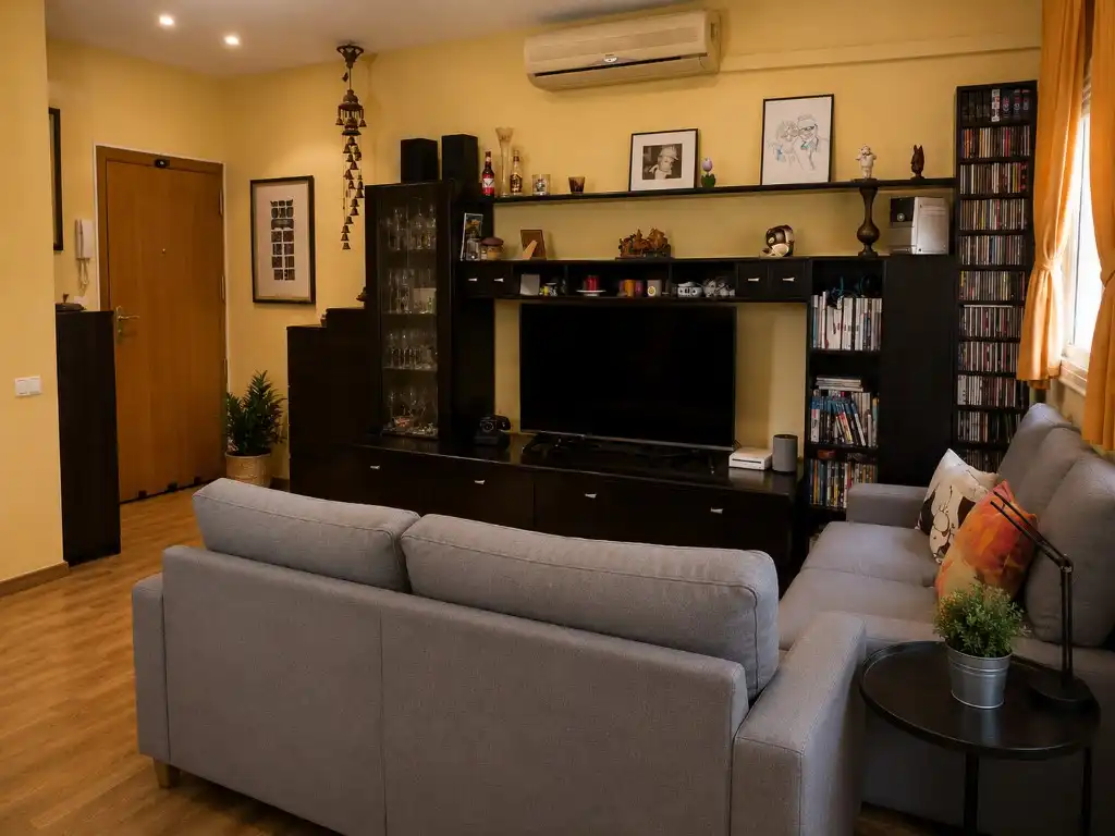 Sala d'estar de Pis en venda en Barcelona amb Balcó