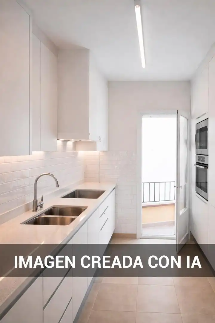 Cocina de Piso en venta en Mataró con Terraza