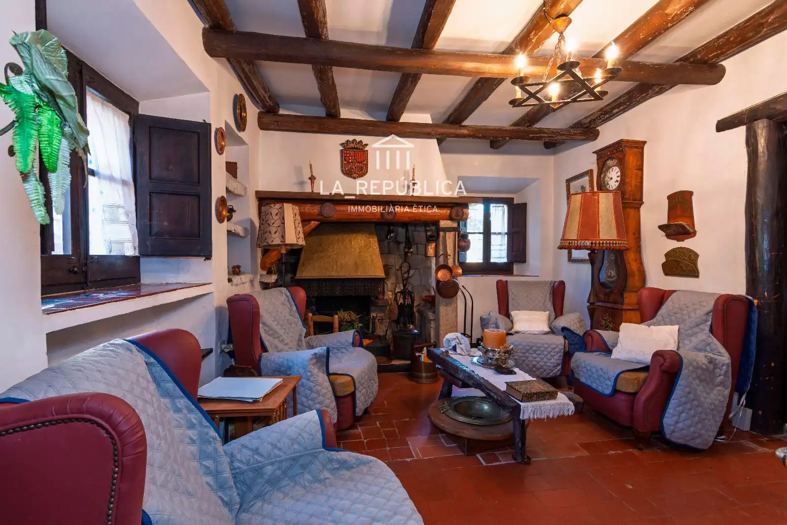 Sala de estar de Casa o chalet en venta en Sils con Calefacción, Jardín privado y Terraza