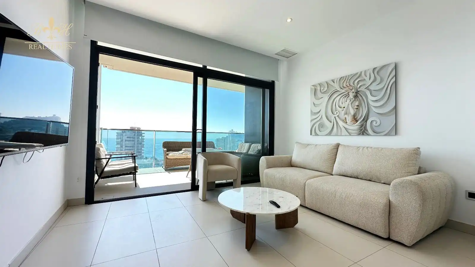Living room of Flat for rent in Benidorm  with Air Conditioner, Heating and Terrace