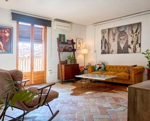 Sala d'estar de Àtic en venda en Vilanova i la Geltrú amb Aire condicionat, Calefacció i Parquet