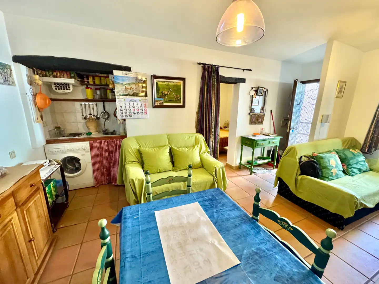 Sala de estar de Apartamento en venta en Ohanes con Calefacción, Terraza y Amueblado
