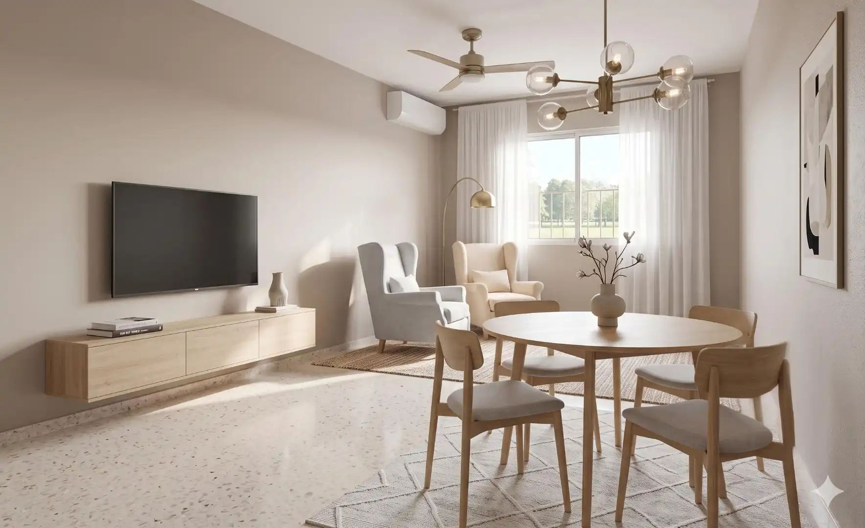 Living room of Houses for sale in La Rinconada  with Air Conditioner and Heating