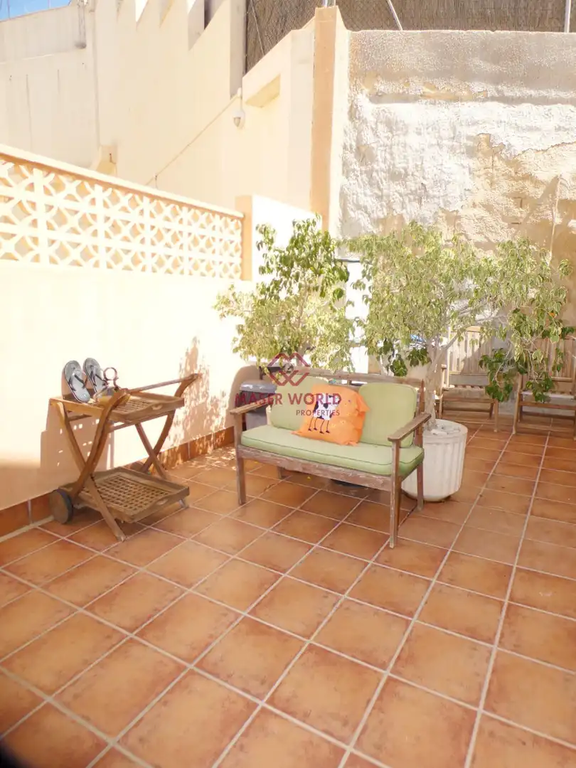 Terrace of Duplexes for sale in Mazarrón  with Air Conditioner, Private garden and Terrace