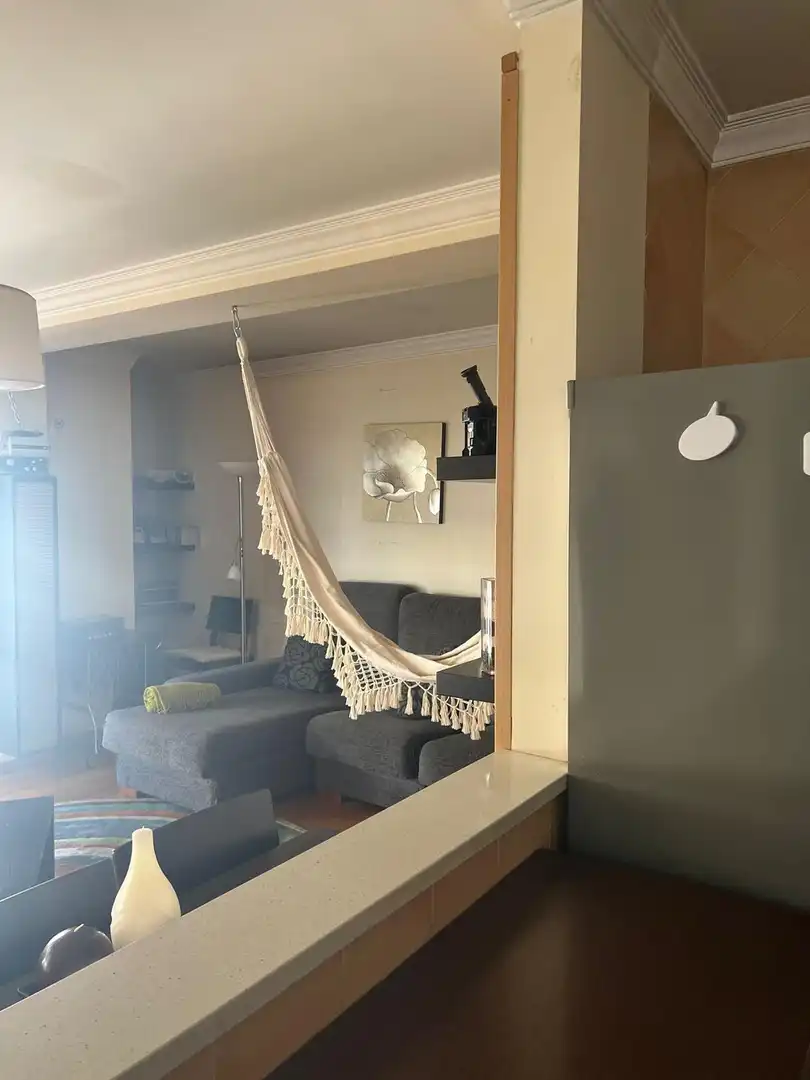 Wohnzimmer von Wohnungen zur Miete in Noia mit Heizung, Möbliert und Balkon