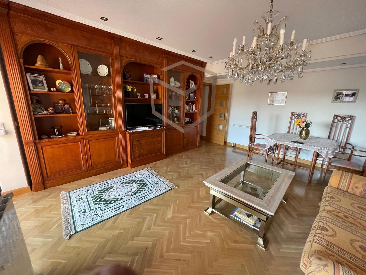 Living room of Flat for sale in  Madrid Capital  with Air Conditioner, Terrace and Storage room