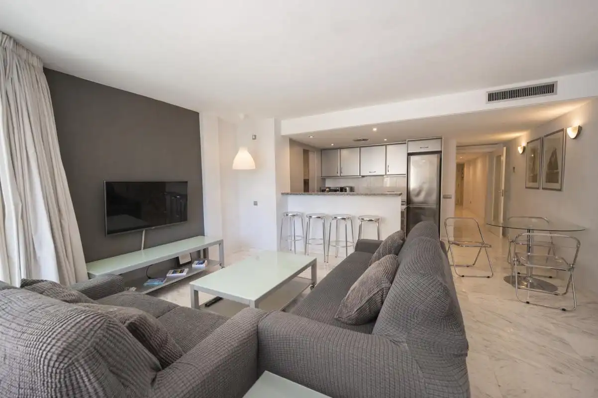 Living room of Flat for rent in Eivissa  with Air Conditioner, Heating and Swimming Pool