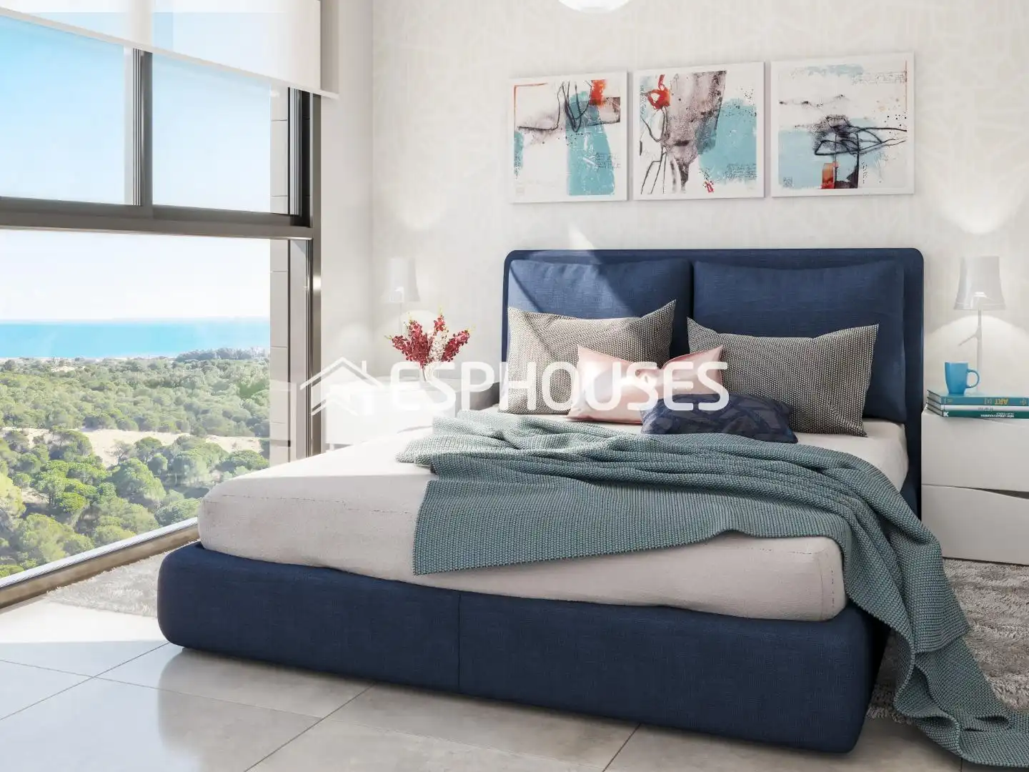 Schlafzimmer von Erdgeschoss zum Verkauf in Guardamar del Segura mit Terrasse, Balkon und Gemeinschaftspool