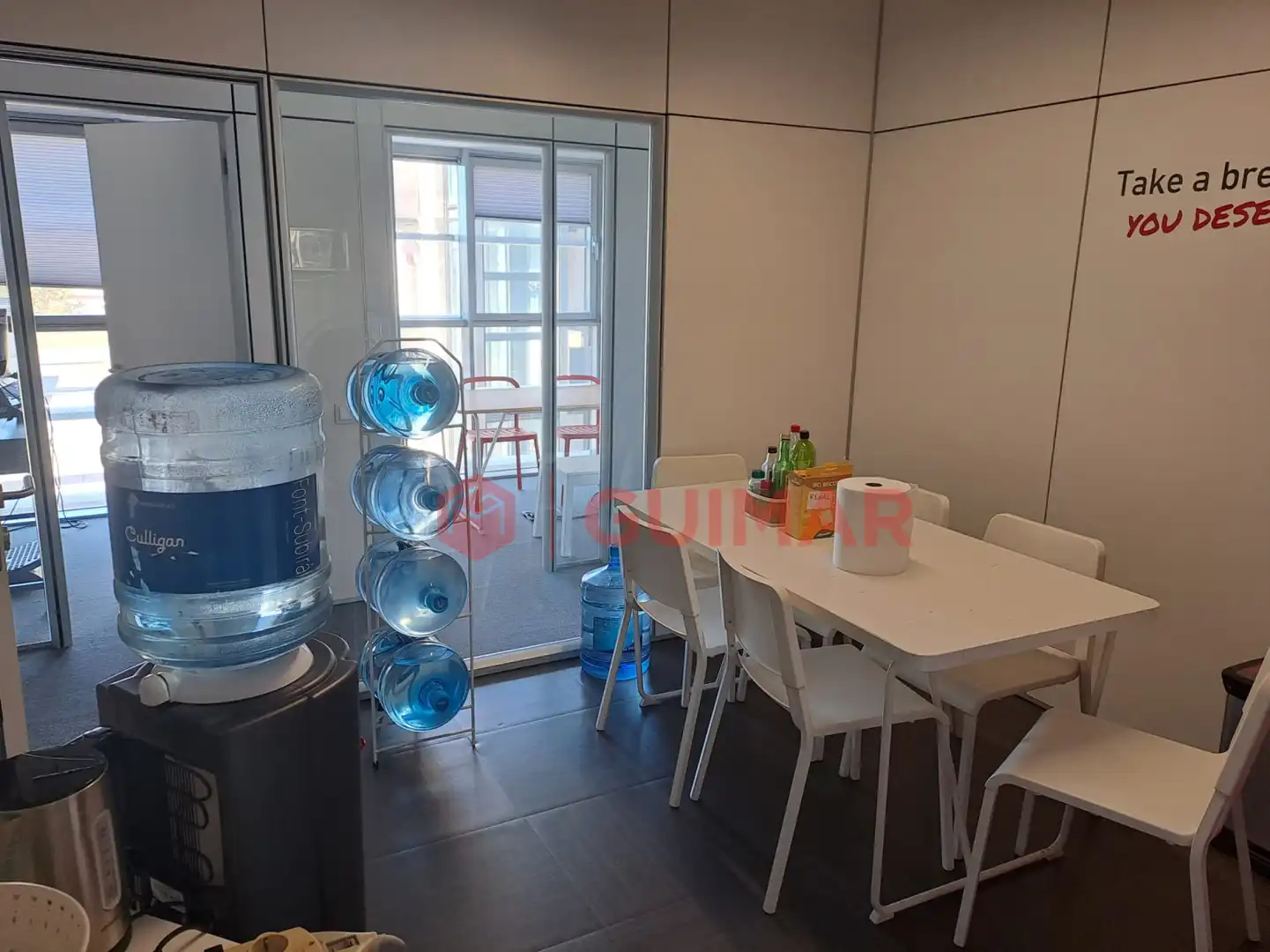 Dining room of Office for rent in Barcelona  with Air Conditioner and Heating