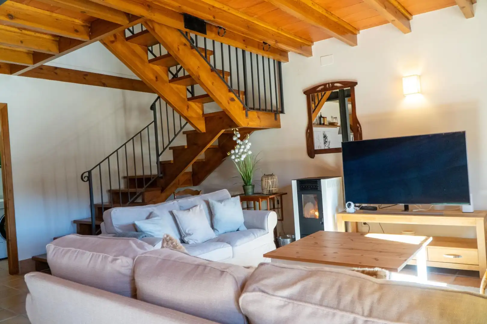 Living room of Country homes for sale in Penàguila  with Heating, Private garden and Terrace