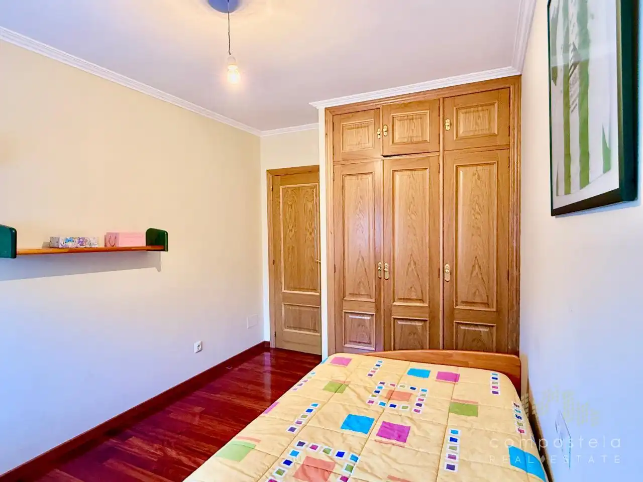 Schlafzimmer von Wohnung zur Miete in Vilagarcía de Arousa mit Heizung, Parkett und Terrasse