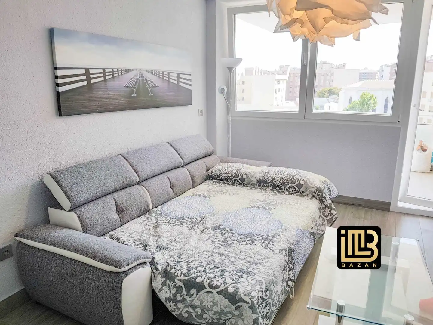 Wohnzimmer von Wohnung zur Miete in Málaga mit Klimaanlage, Heizung und Terrasse