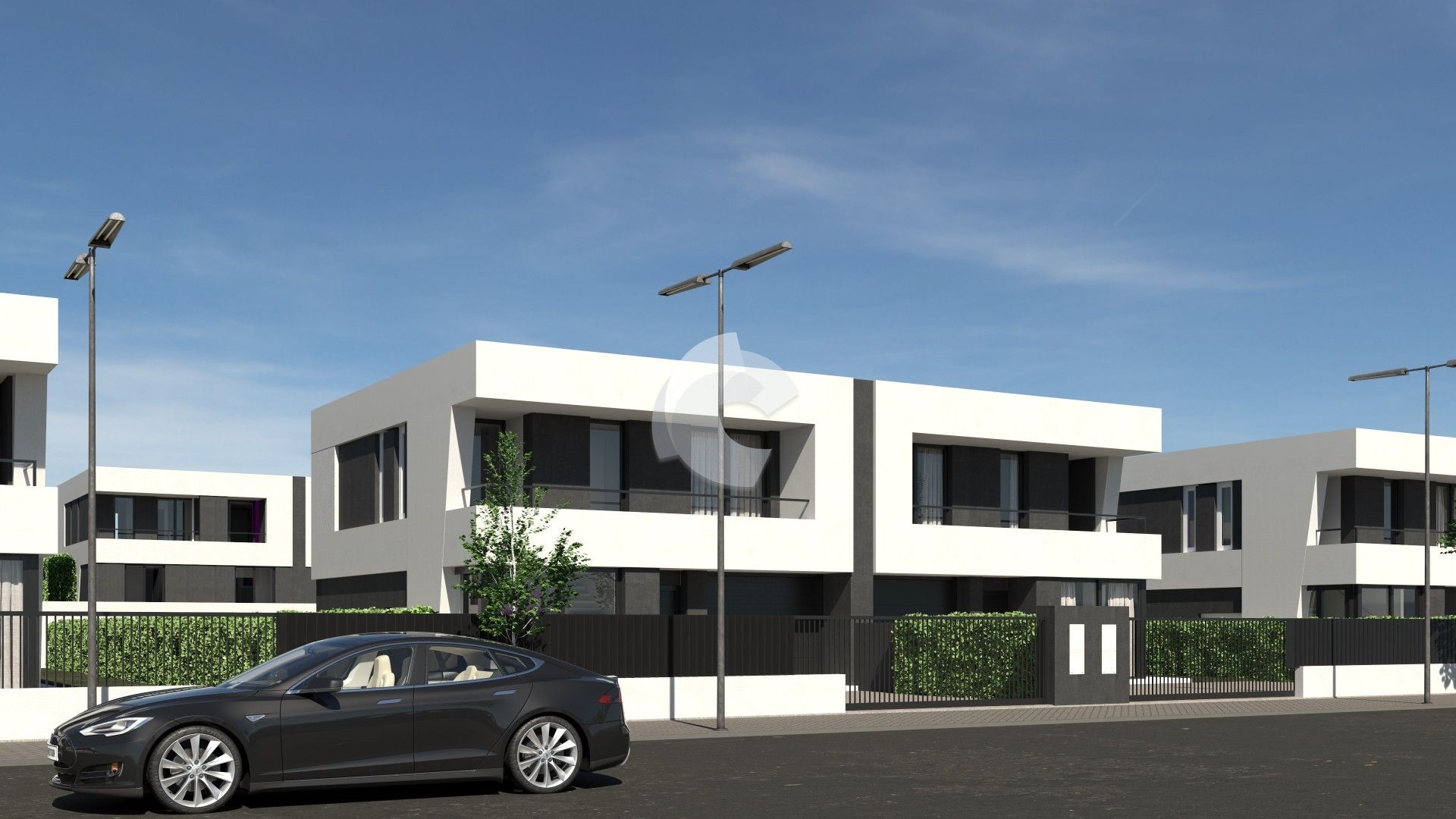 Exterior view of Single-family semi-detached for sale in Miño  with Private garden