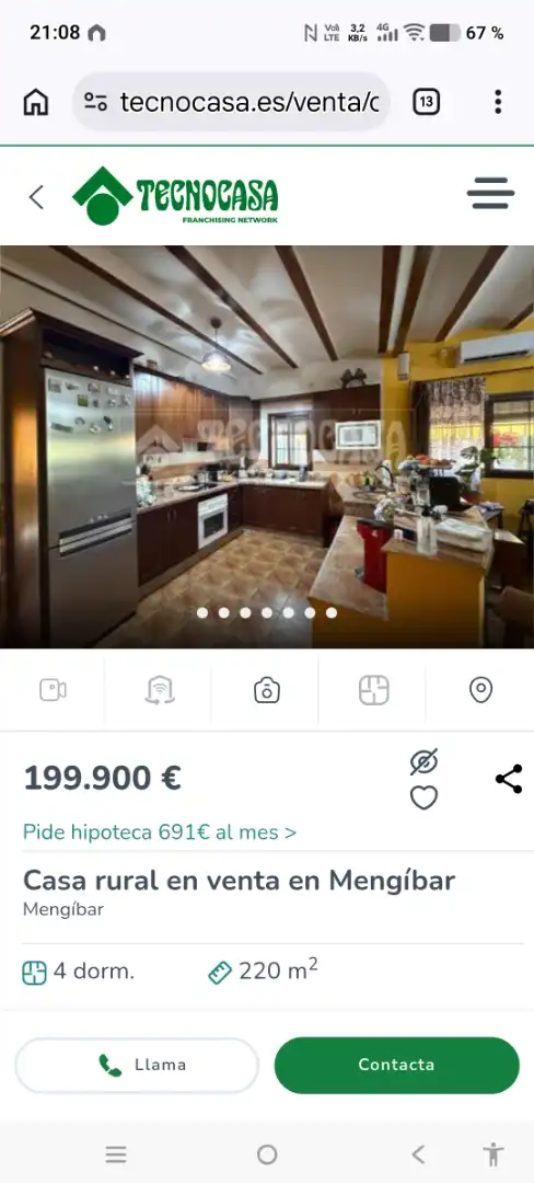 Cocina de Casa o chalet en venta en Mengíbar con Jardín privado, Terraza y Trastero