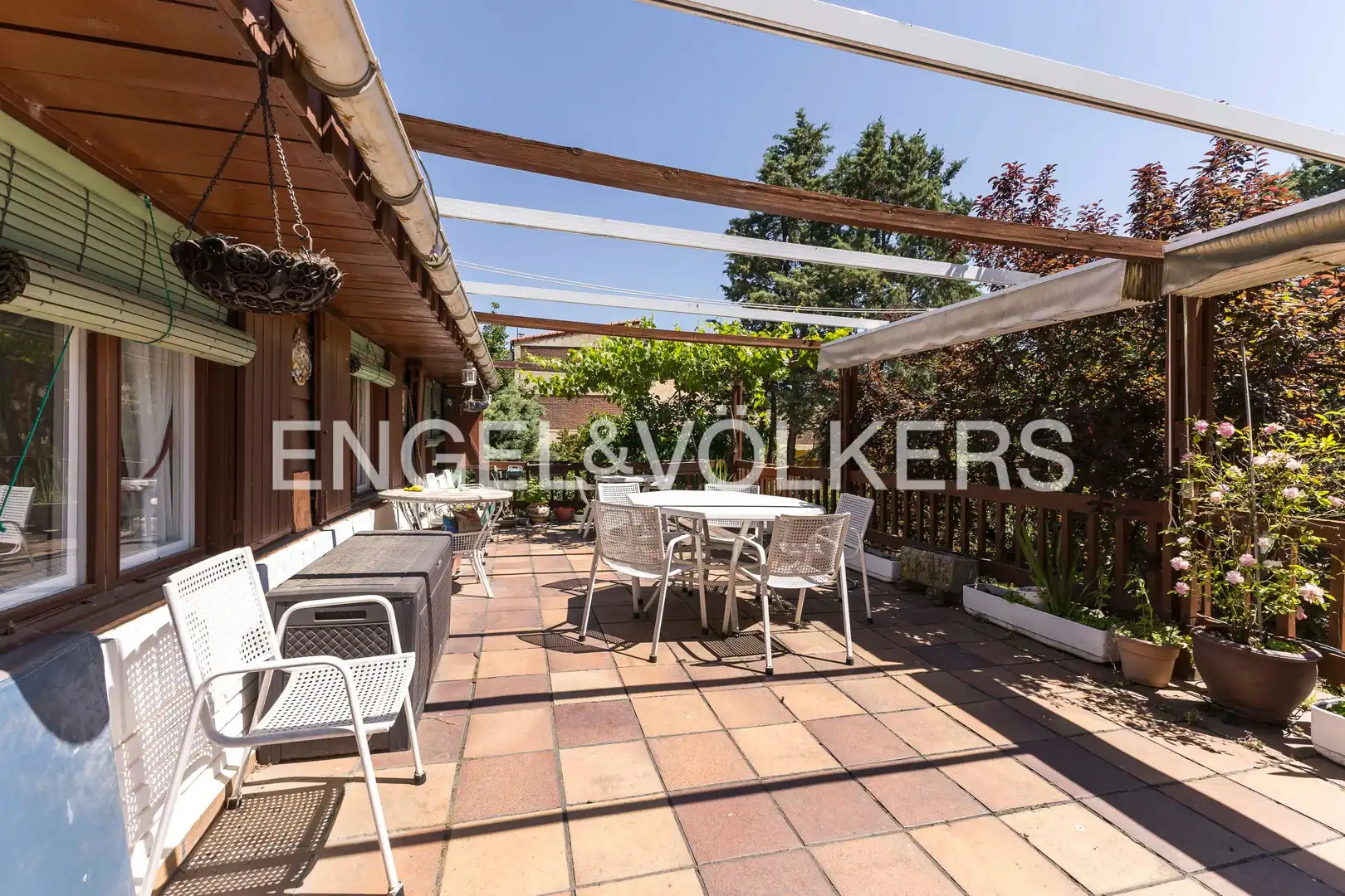 Terraza de Casa o chalet en venta en San Agustín del Guadalix con Aire acondicionado, Calefacción y Jardín privado