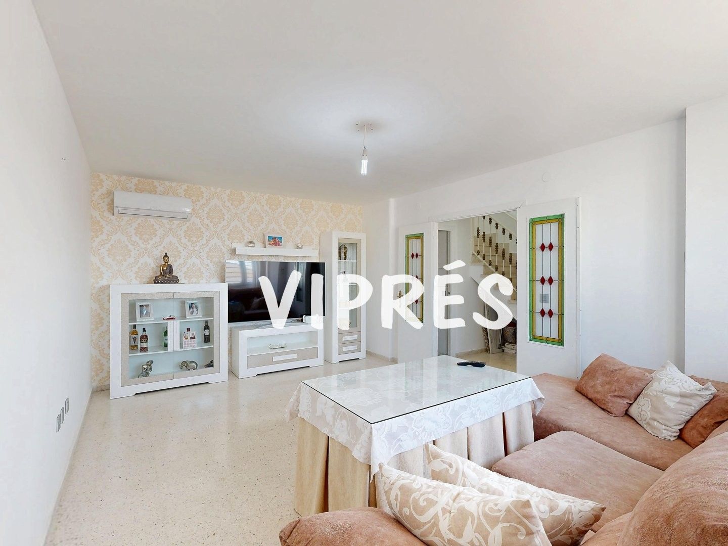 Living room of Single-family semi-detached for sale in Aljucén  with Air Conditioner and Heating