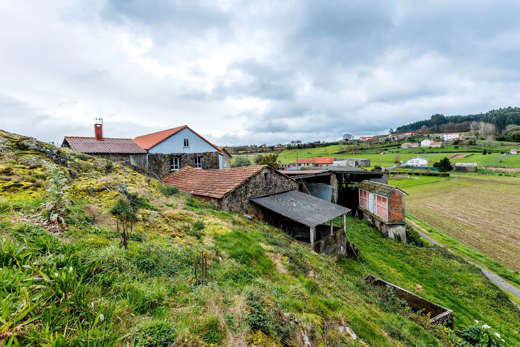 Vista exterior de Finca rústica en venta en Irixoa con Amueblado