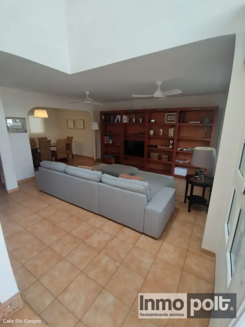 Wohnzimmer von Haus oder Chalet zur Miete in Torre-Pacheco mit Klimaanlage, Privatgarten und Terrasse