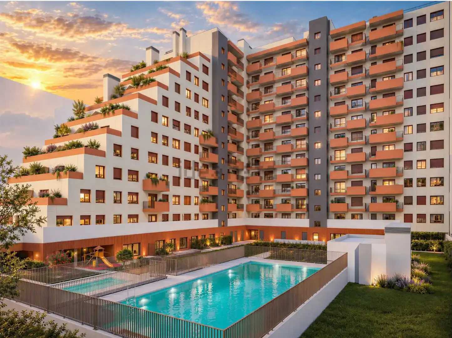 Appartamento di nuova costruzione con piscina in vendita a Poligono UZP0202 los Cerros