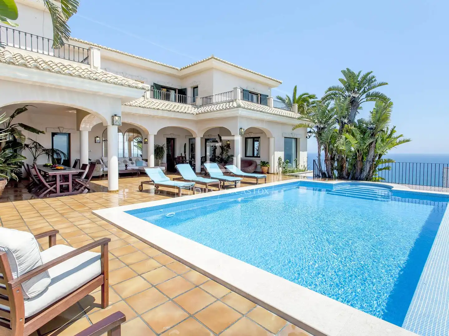 Terraza de Casa o chalet en venta en Cullera con Aire acondicionado, Jardín privado y Piscina