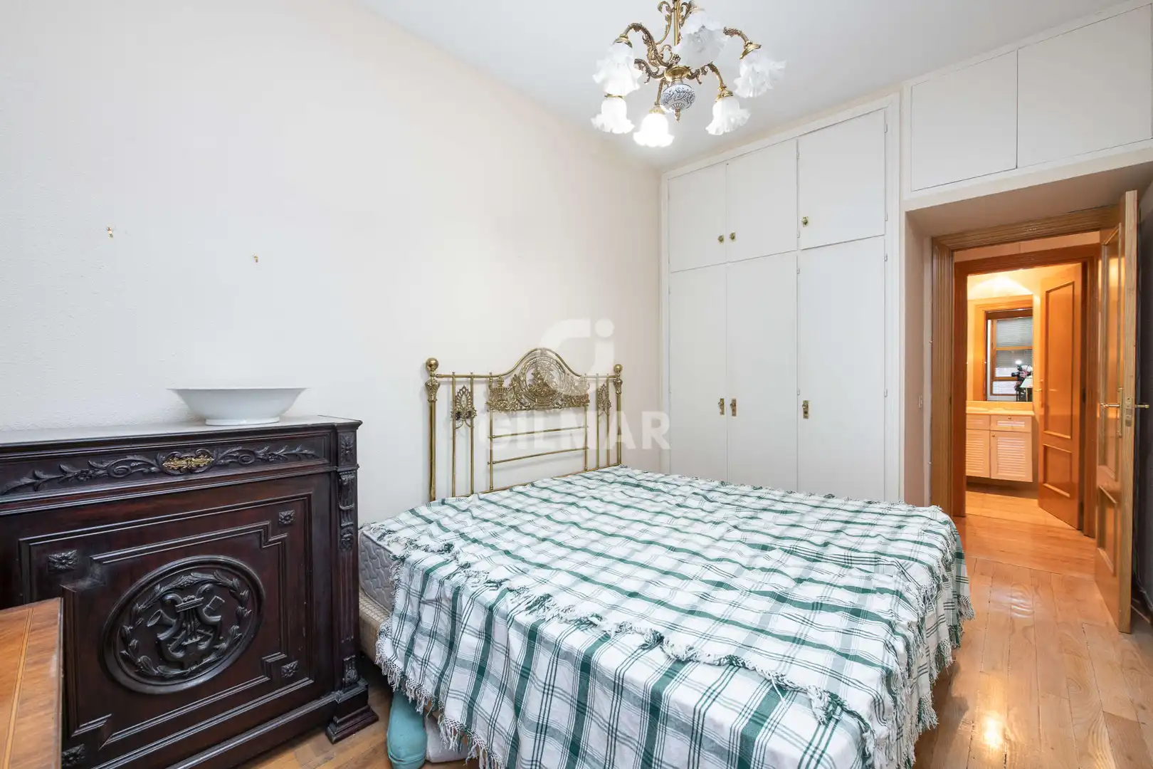 Schlafzimmer von Wohnung zum Verkauf in Madrid mit Heizung, Privatgarten und Abstellraum