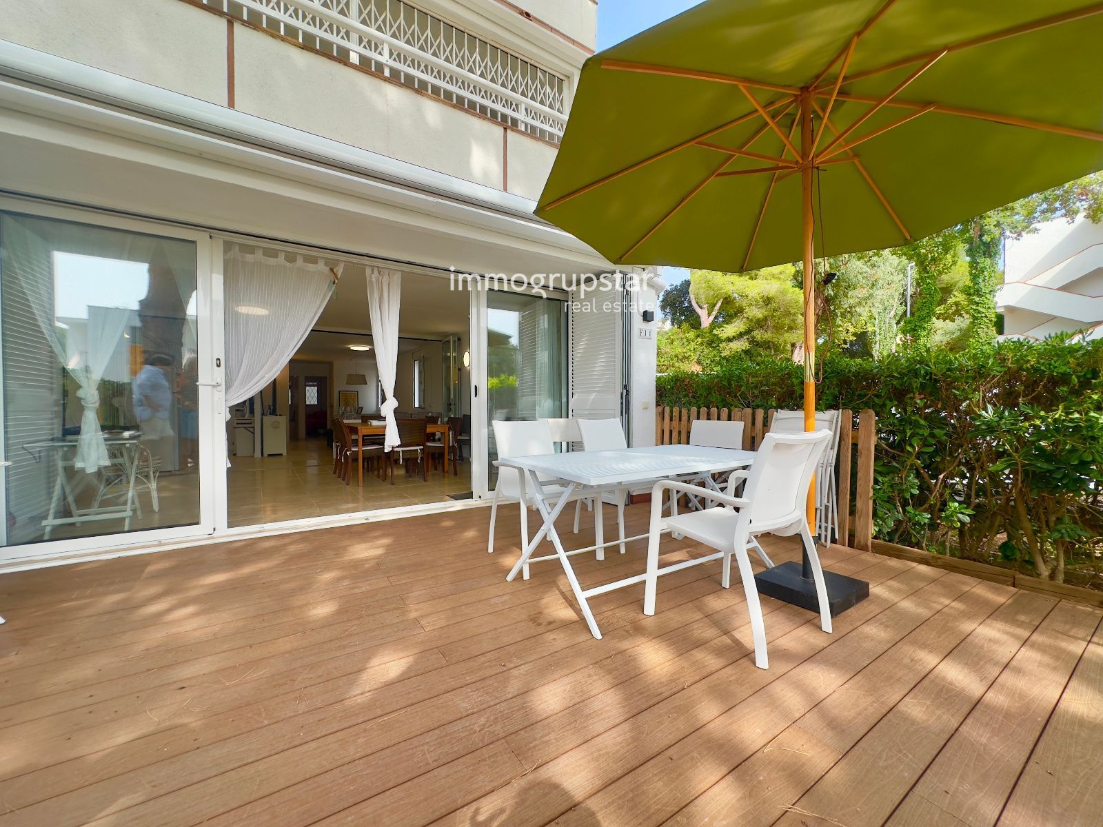 Terrasse von Wohnungen zum verkauf in Castell-Platja d'Aro mit Heizung, Privatgarten und Terrasse