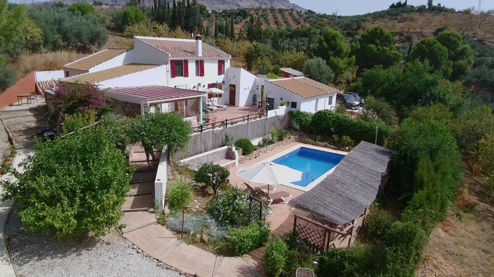 Exterior view of Country homes for sale in Villanueva de la Concepción  with Air Conditioner, Heating and Private garden