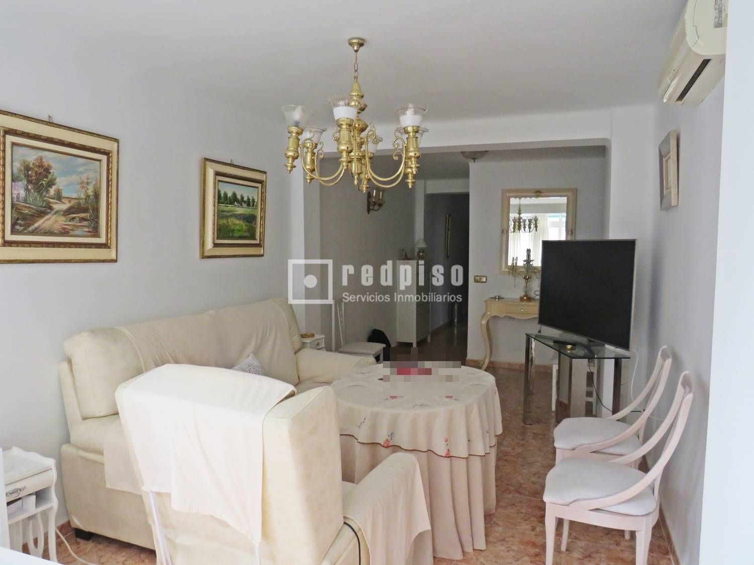 Living room of Flat for sale in Málaga Capital  with Air Conditioner, Heating and Furnished