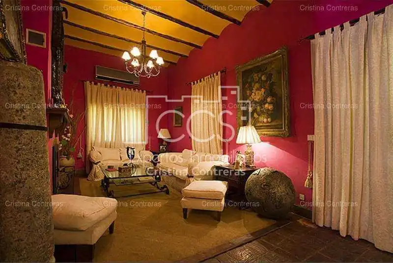 Sala de estar de Finca rústica en venta en Alcalá de Guadaira con Jardín privado y Piscina