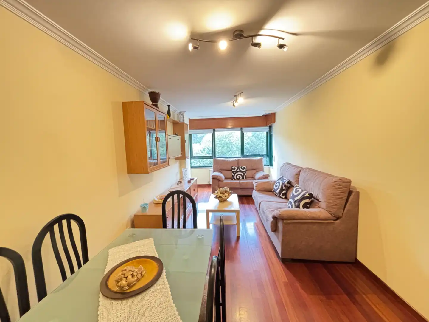 Living room of Flat for sale in Teo  with Heating, Storage room and Furnished