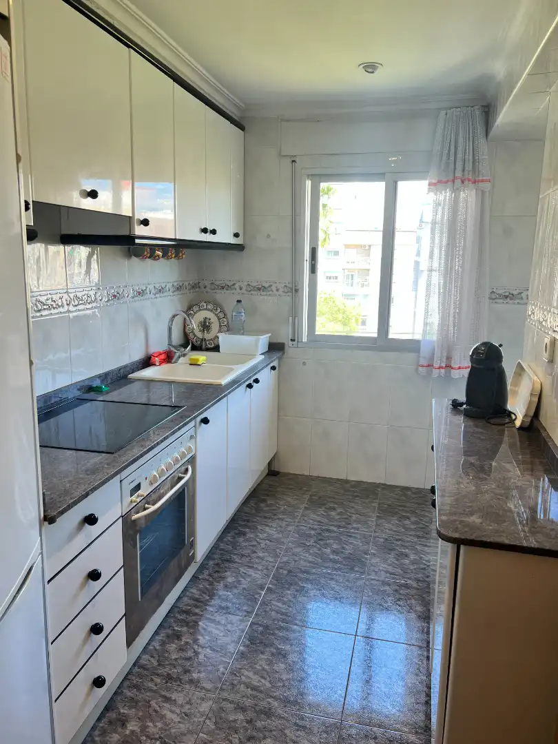Kitchen of Flat for sale in Sagunto / Sagunt  with Air Conditioner, Heating and Balcony
