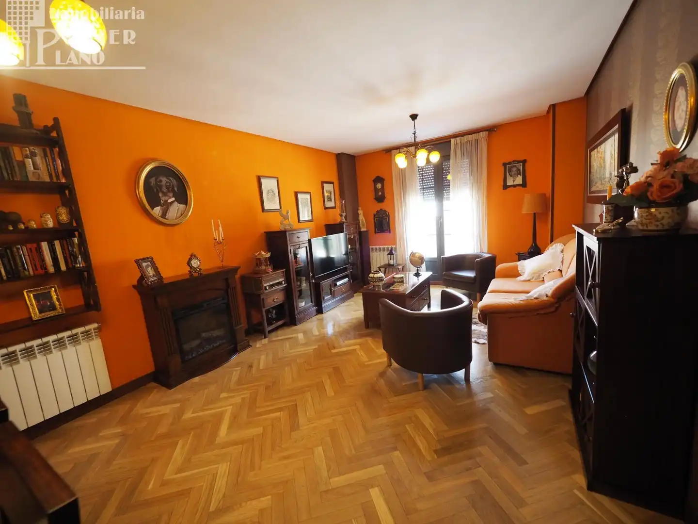 Living room of Flat for sale in Tomelloso  with Heating, Parquet flooring and Storage room
