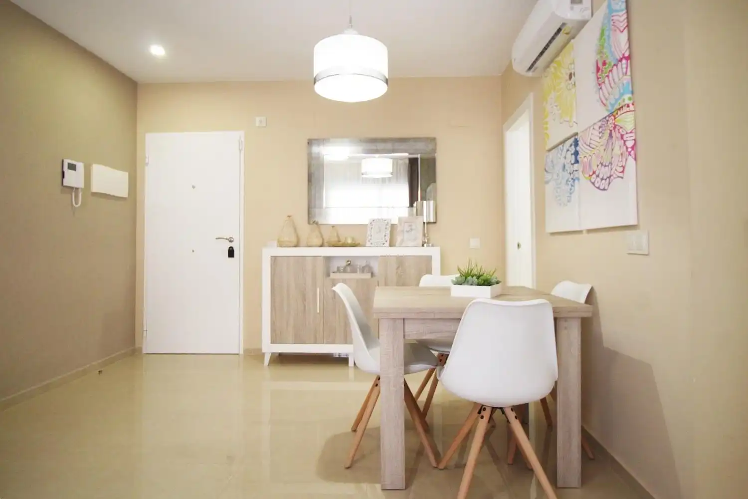 Comedor de Apartamento en venta en Oropesa del Mar / Orpesa con Aire acondicionado, Jardín privado y Terraza