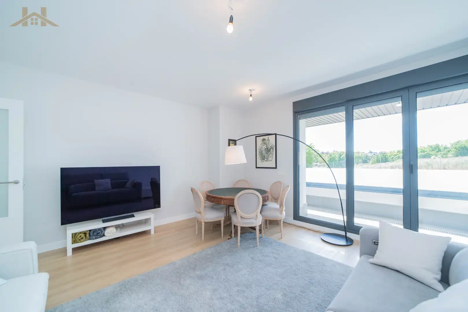 Wohnzimmer von Wohnung zum Verkauf in Pozuelo de Alarcón mit Klimaanlage, Heizung und Terrasse