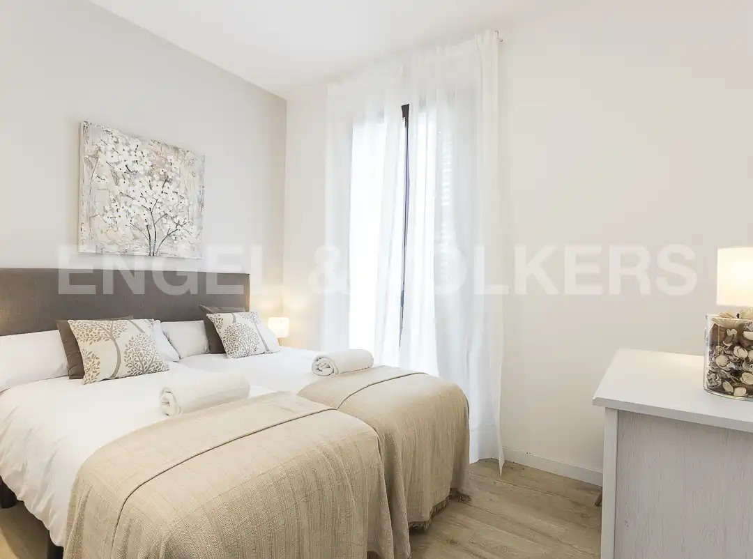 Bedroom of Flat for rent in Barcelona  with Air Conditioner, Heating and Furnished