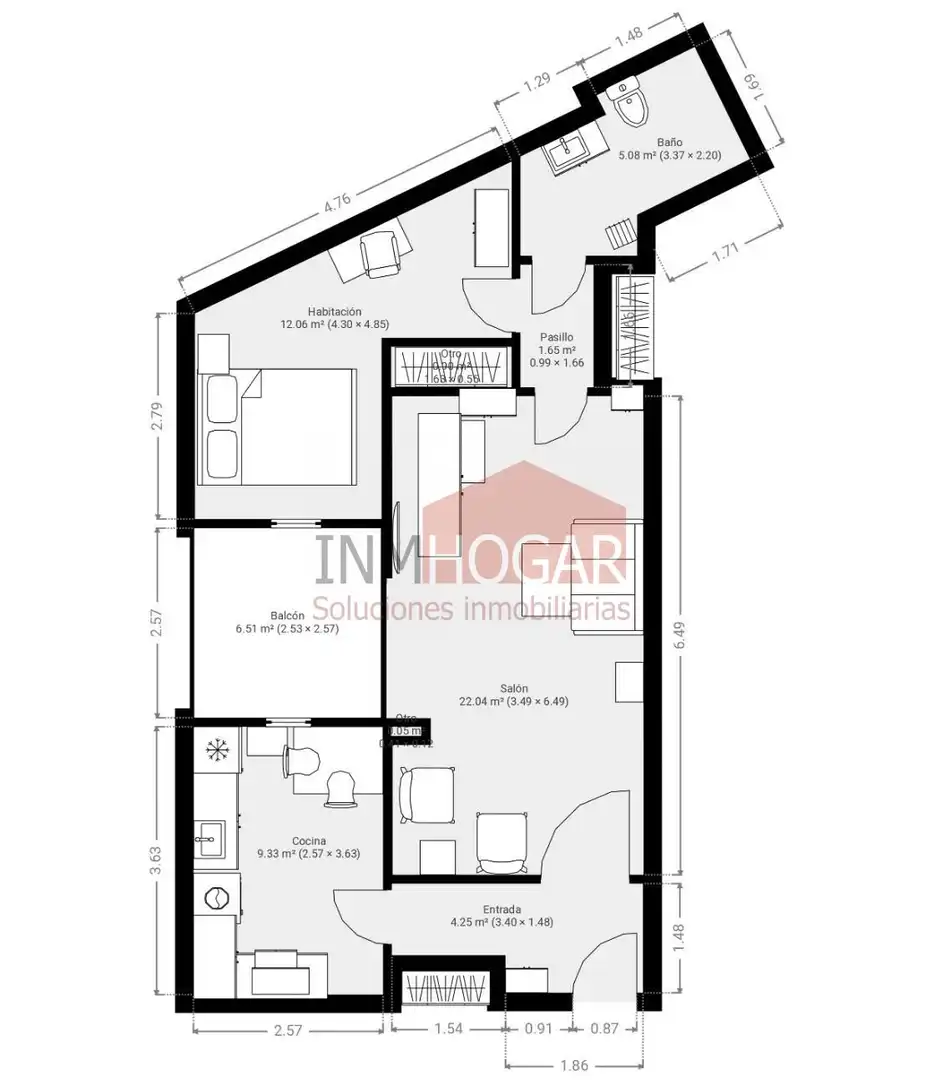 Piso en venta en Ávila con Calefacción, Terraza y Amueblado