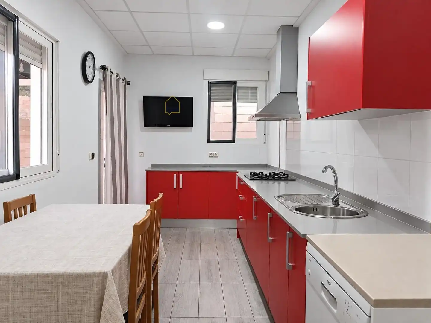 Cocina de Casa adosada en venta en Lorca con Aire acondicionado, Terraza y Trastero