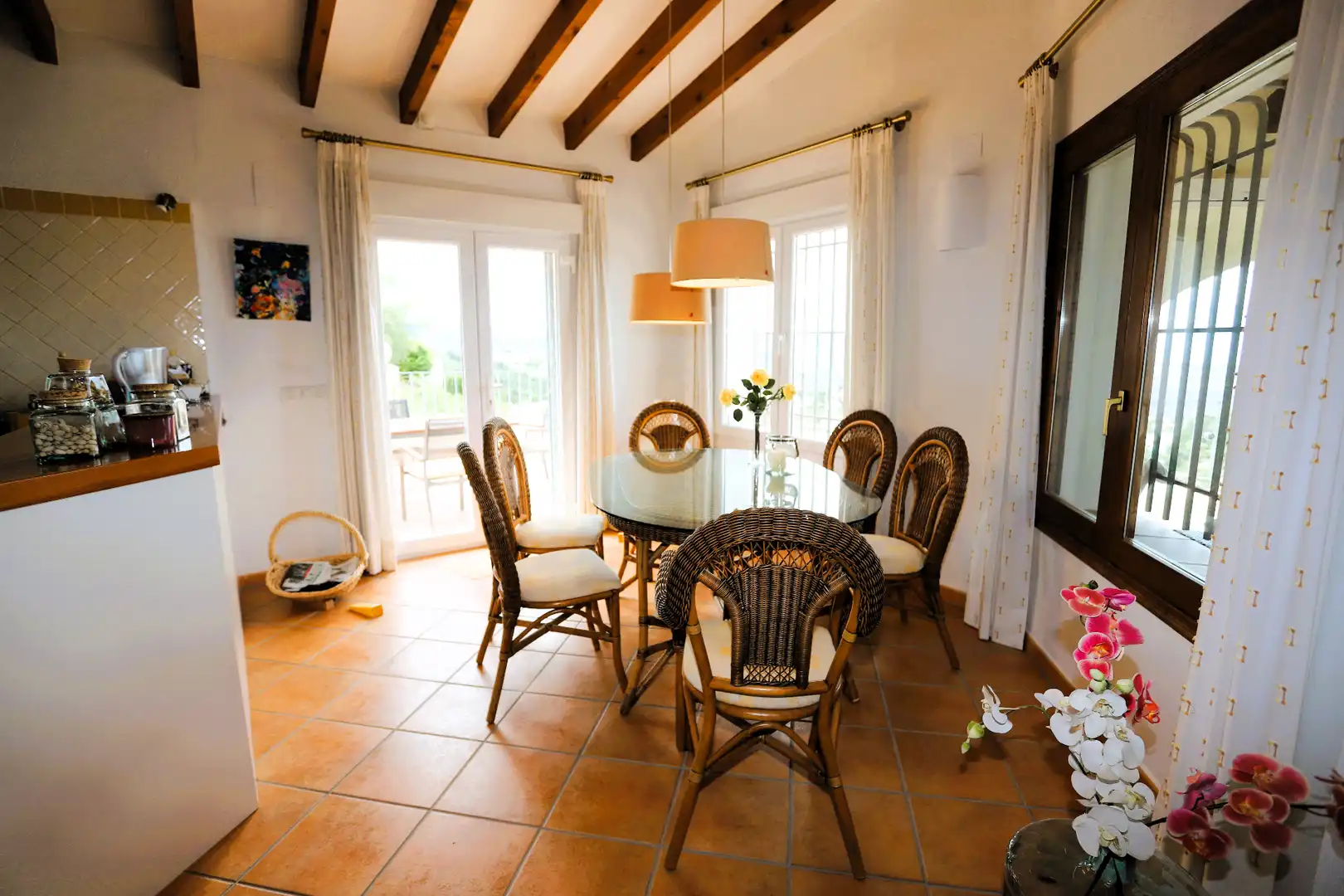 Dining room of Houses for sale in El Ràfol d'Almúnia  with Heating, Private garden and Terrace
